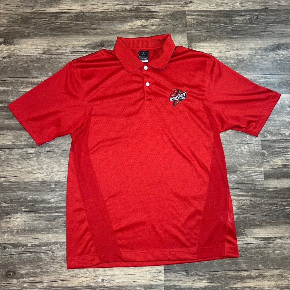Nike Golf Dri-FIT Iowa State Cyclones Polo Shirt Men's Small Red NCAA Golf